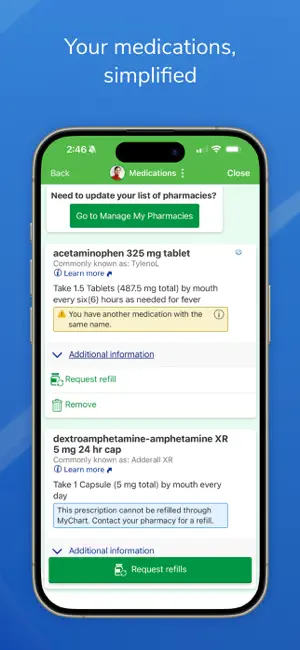 Texas Health MyChart screenshot 7