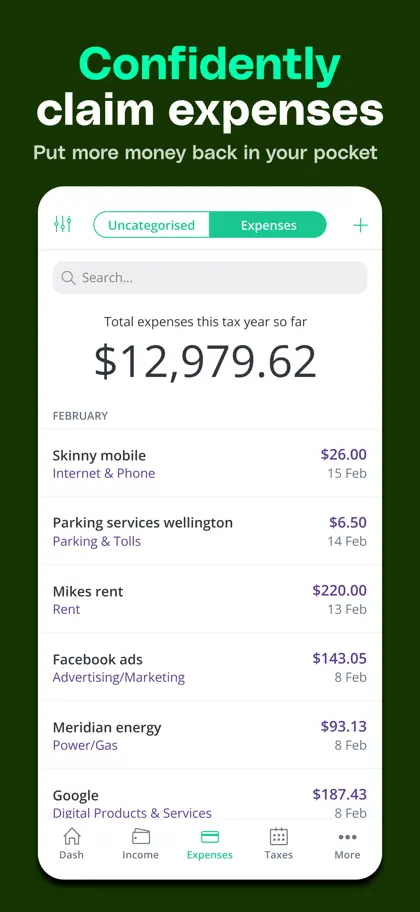 Screenshot 5 di 6 di Solo - Tax & Invoice NZ