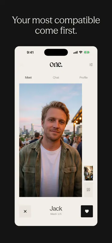 One, the non-toxic dating app screenshot 4 of 7