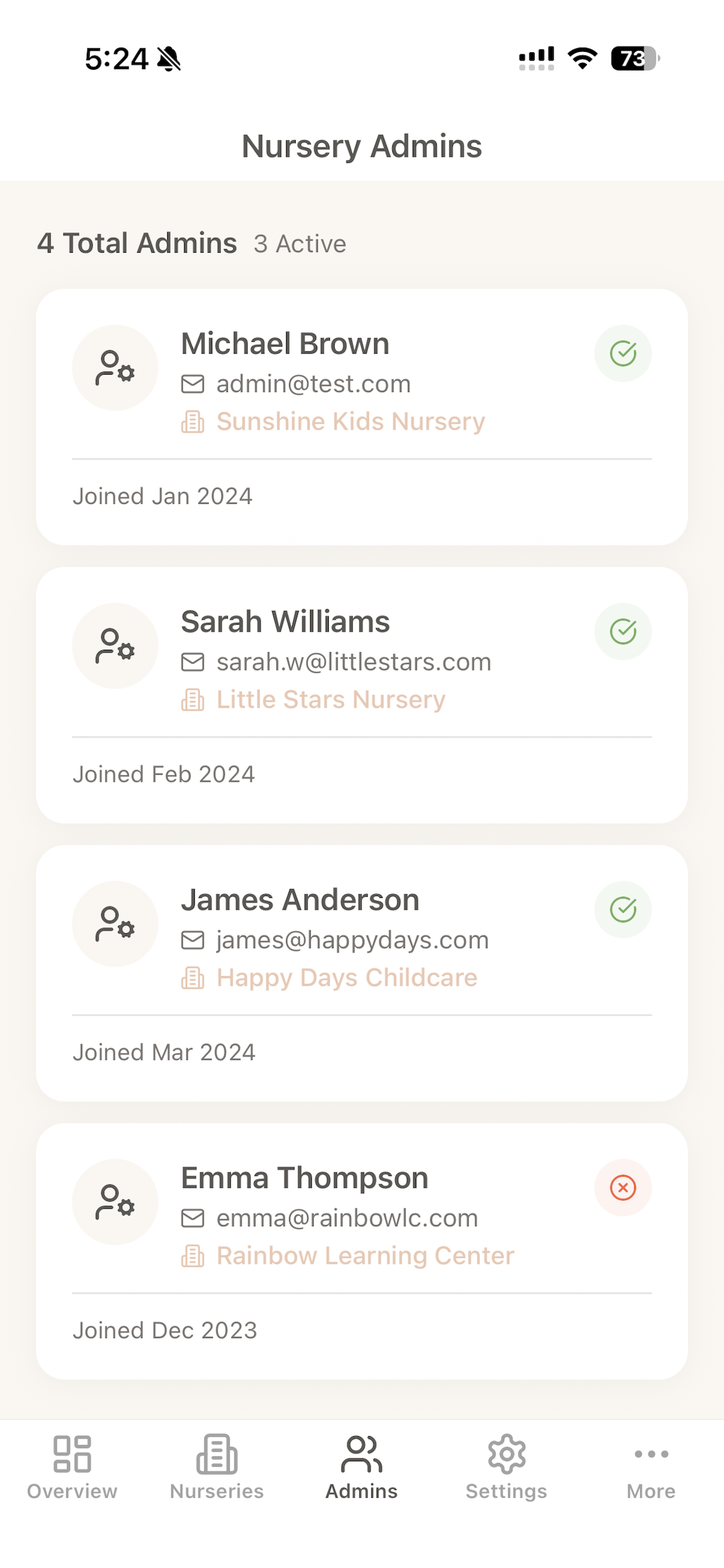 Pebblhub Nursery App