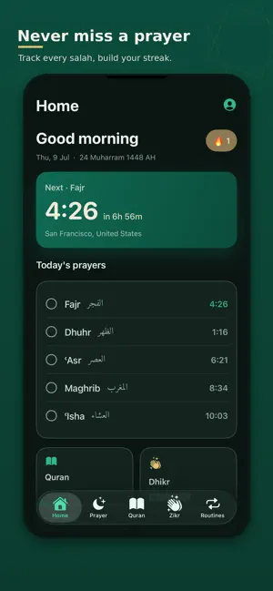Qurbah: Prayer, Quran & Dhikr screenshot 2
