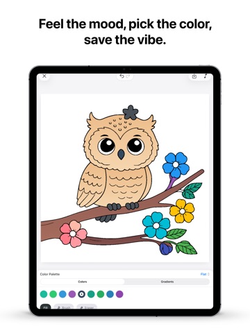 Coloring Book App: Color Vibes iPad screenshot