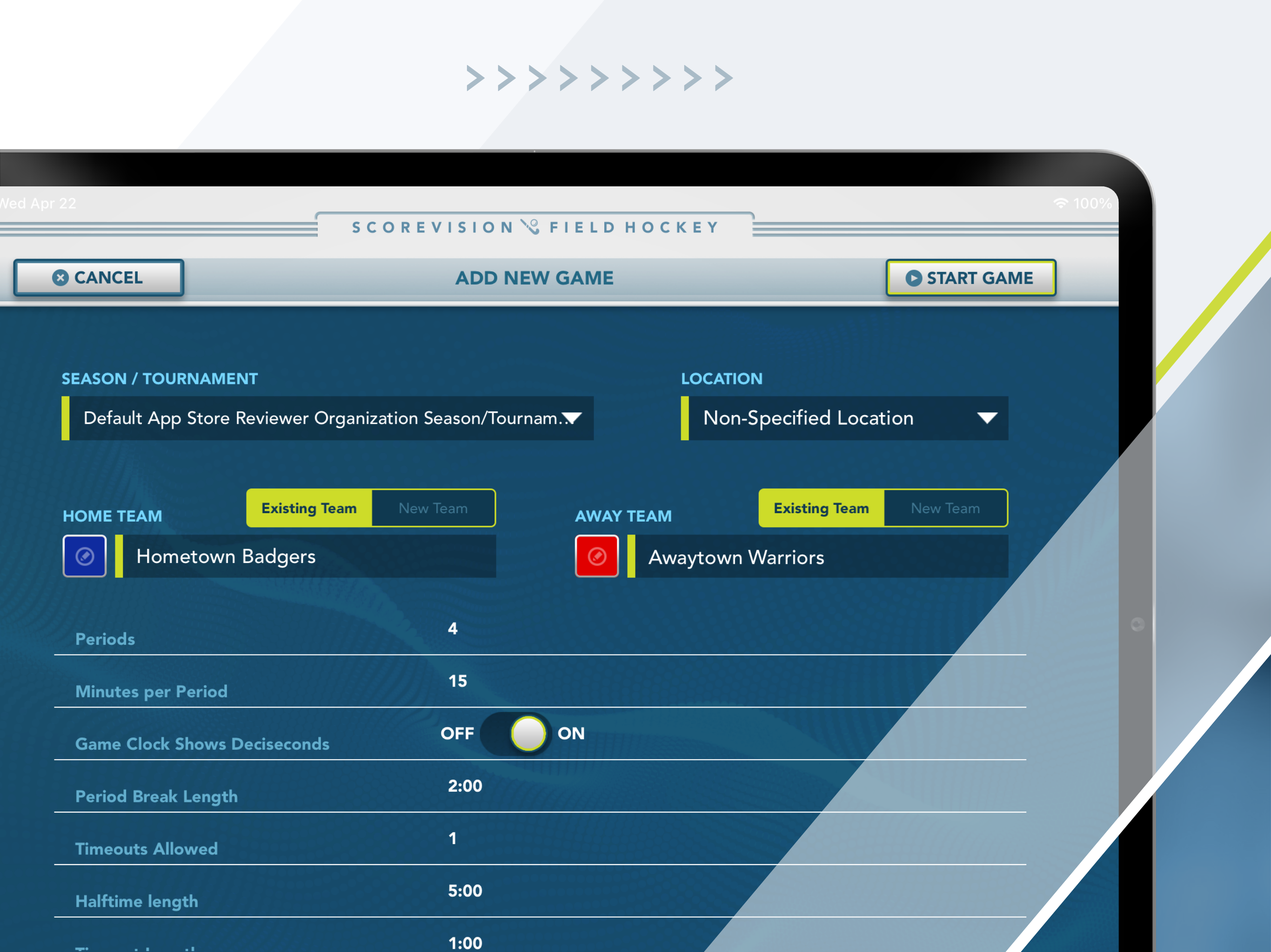 ScoreVision Field Hockey screenshot 2