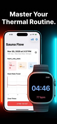 Sauna Flow: Sauna Timer & Log Screenshot 1 of 3