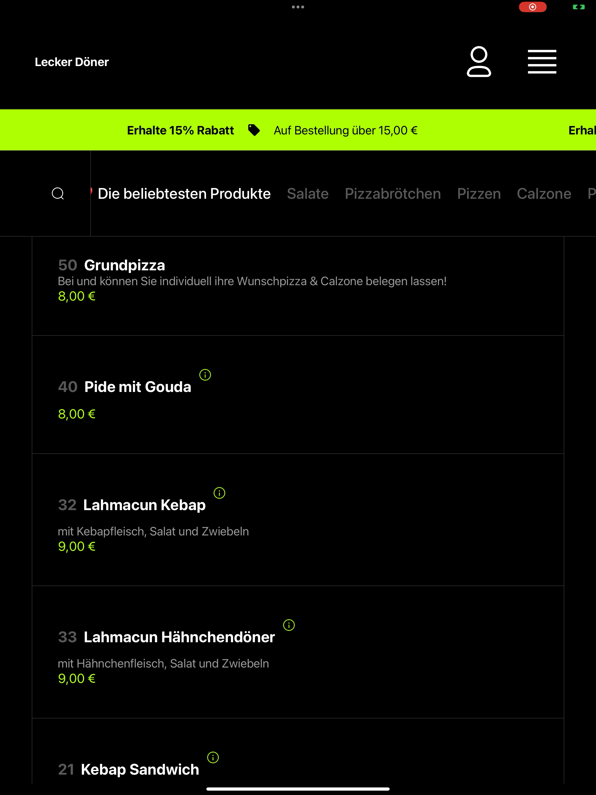 Lecker Döner & Pizza Haus screenshot 14