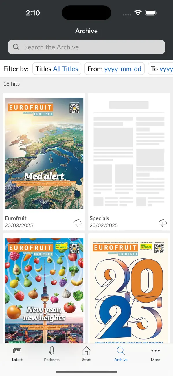 Screenshot #2 pour Eurofruit Magazine
