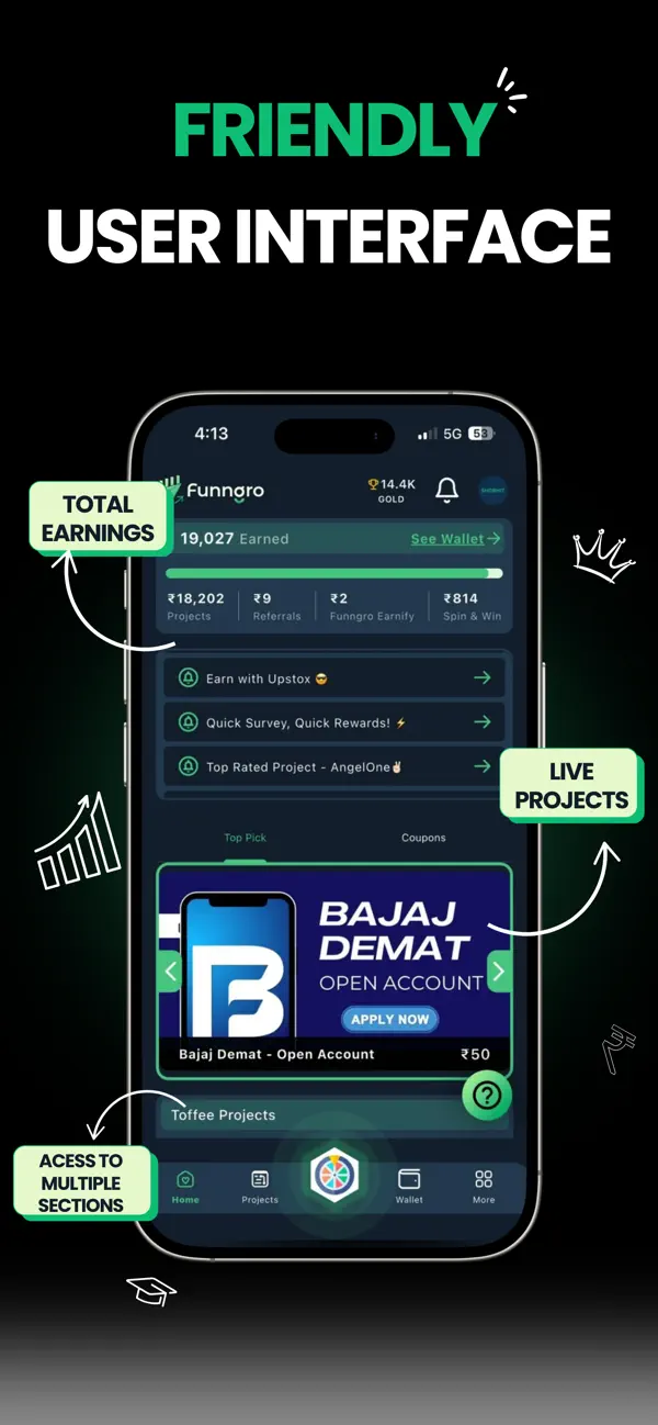 Screenshot #1 pour Funngro: Gigs To Earn Online