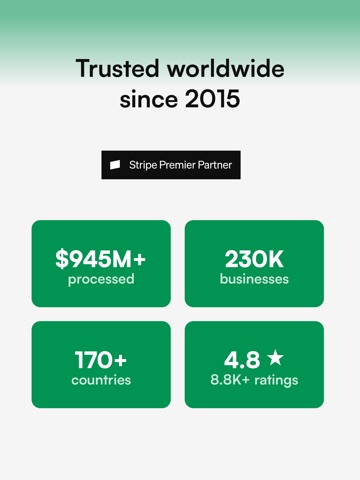 Payment for Stripe iPad screenshot