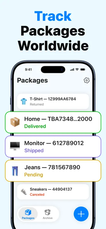 Package Tracker - TrackPack screenshot 1 of 5