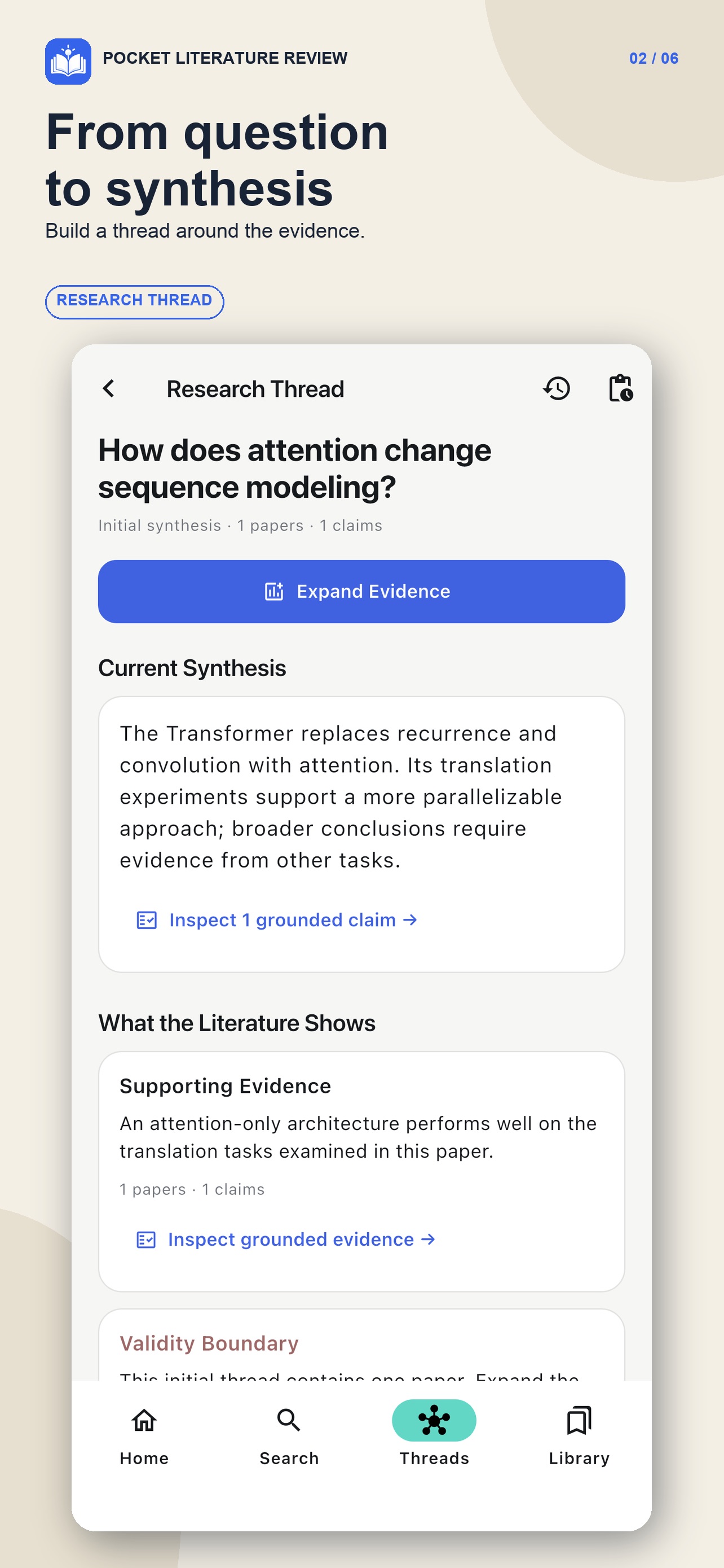 Screenshot 2 of Pocket Literature Review