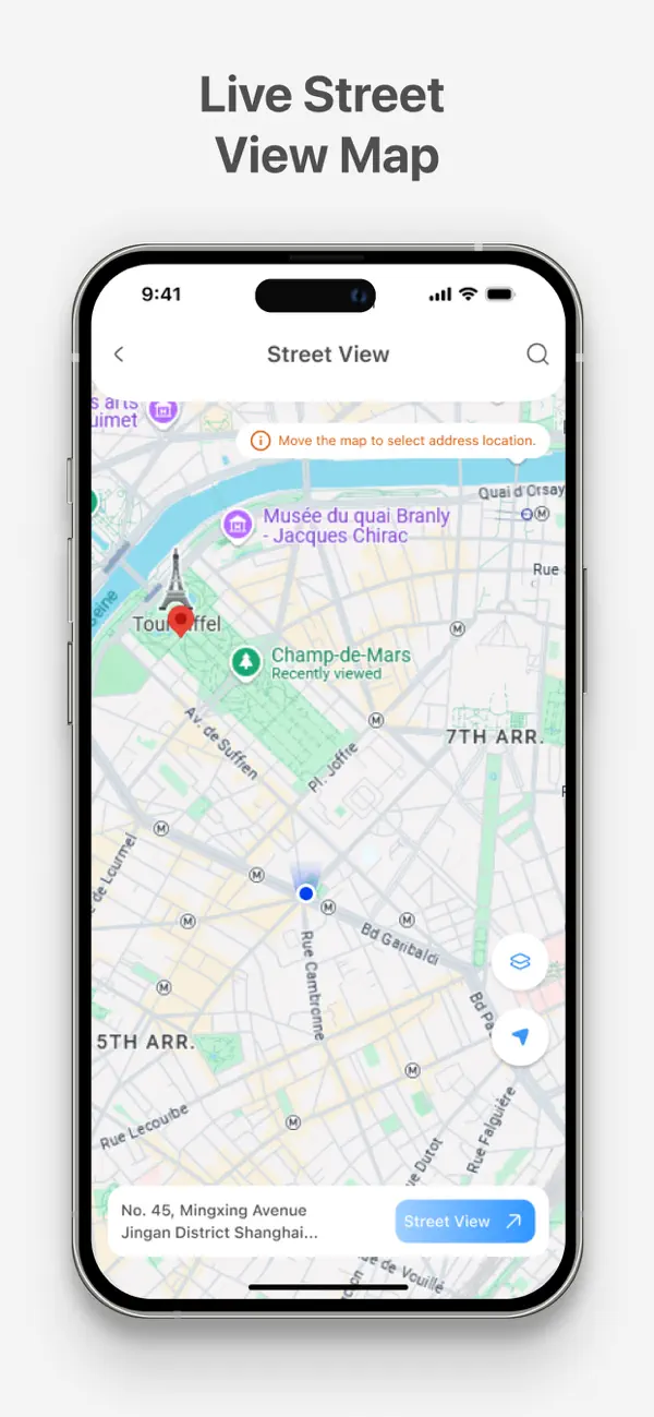 Screenshot #1 pour Live Earth Camera: GPS Map 3D
