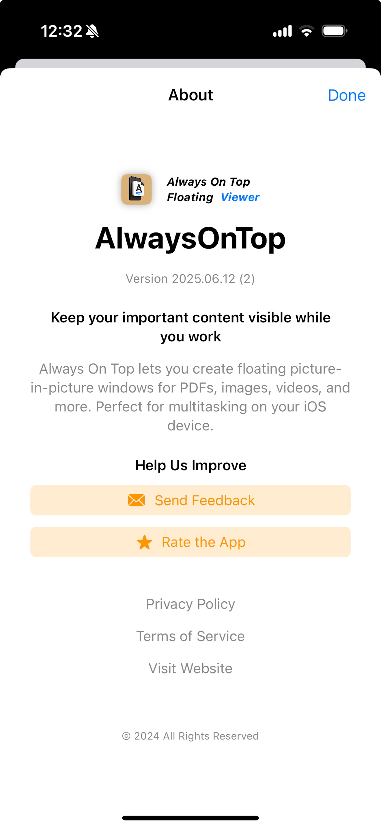 Always On Top - PDF/Web/Images