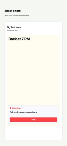 Big Text Note screenshot