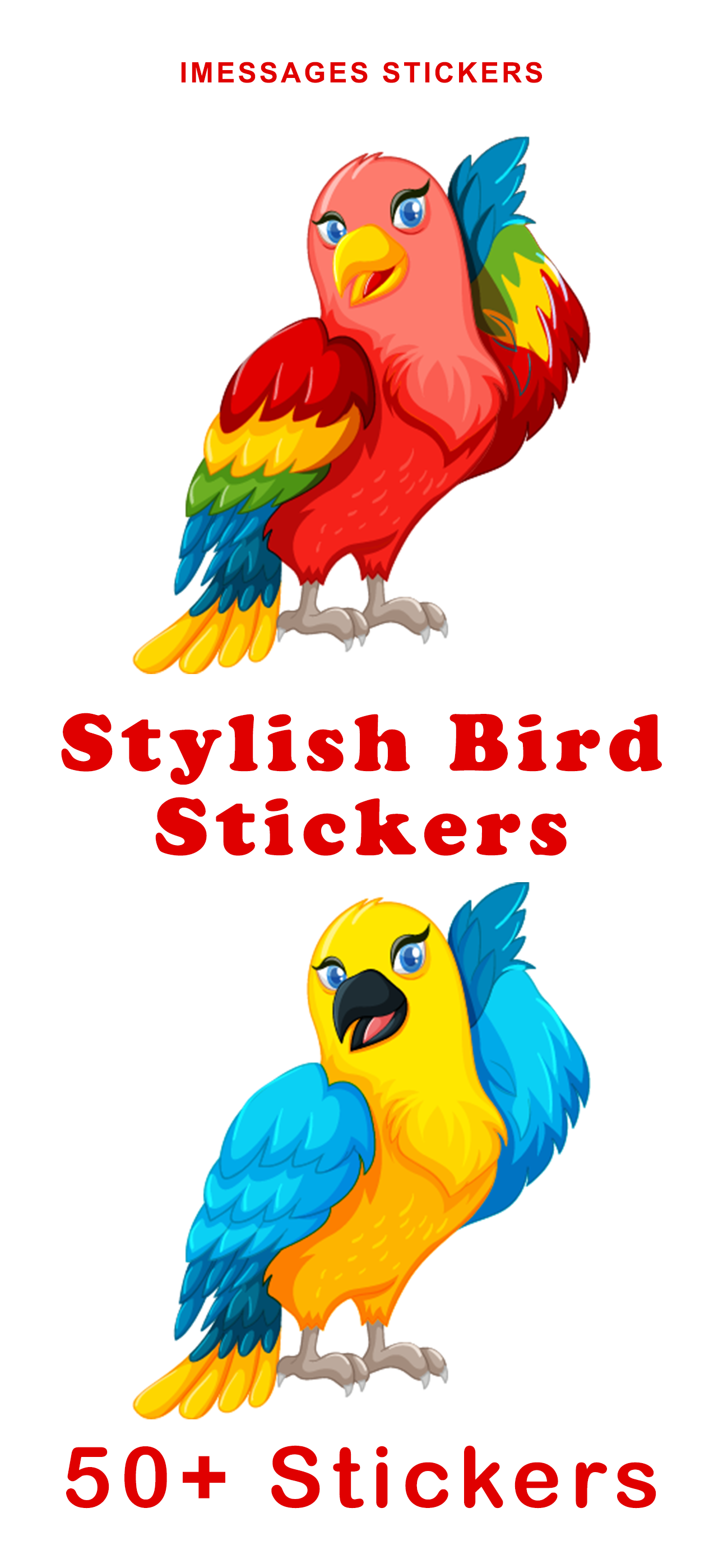 Stylish Bird Stickers