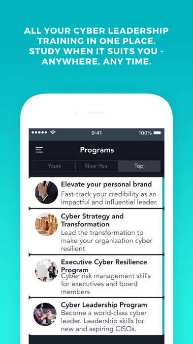 Cyber Leadership Hub Screenshot