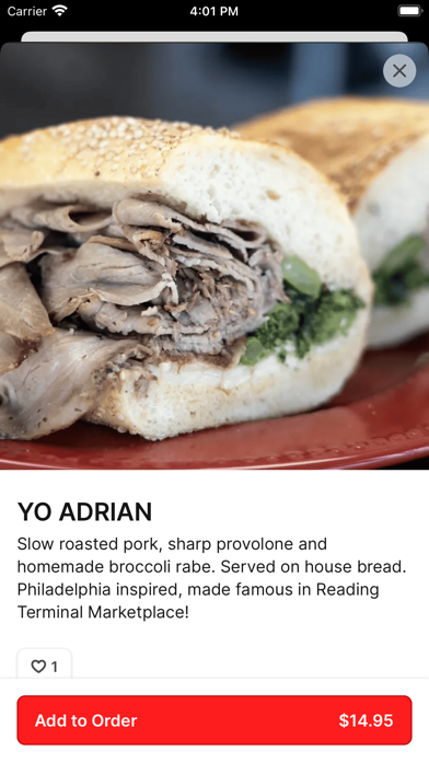 Big City Sandwiches iPhone screenshot 4 - Food & Drink app