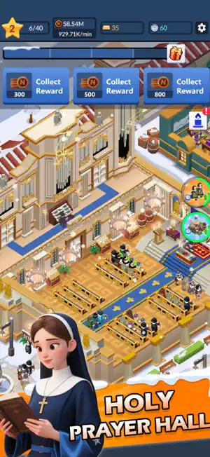 Idle Nuns Tycoon screenshot 1