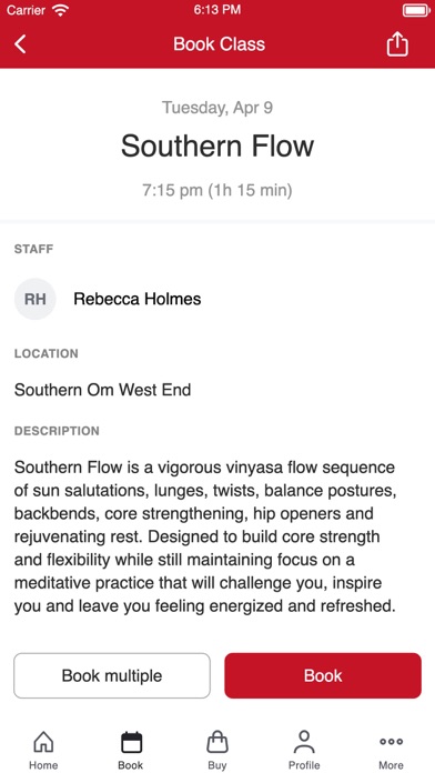 Southern Om Yoga Screenshot