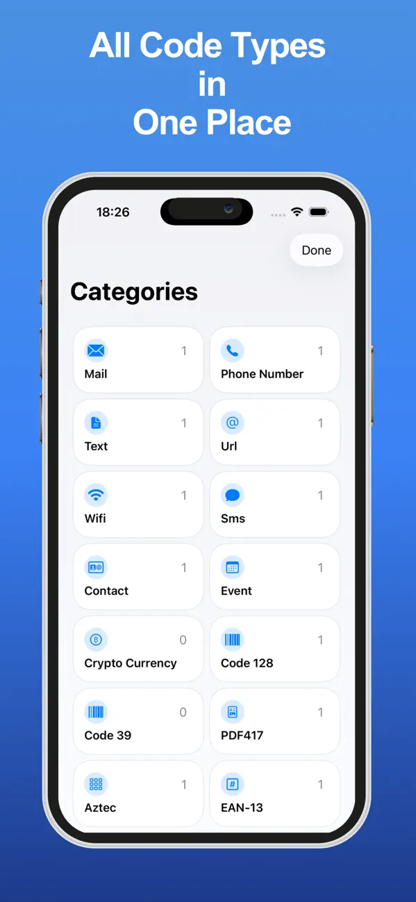 Screenshot #1 pour QR & Barcode Generator - QRHub