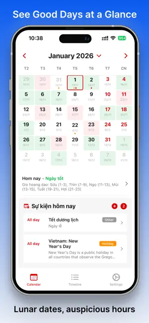 Lich+ Vietnamese Calendar screenshot 1