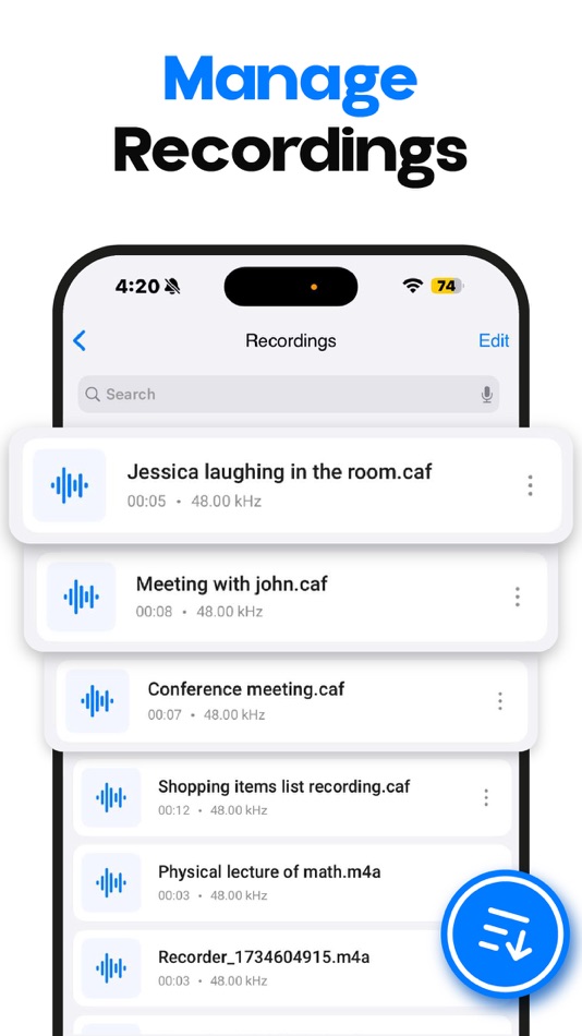 #4. Voice Recorder・Audio Recording (iOS) 由: UXGROUP L.L.C-FZ