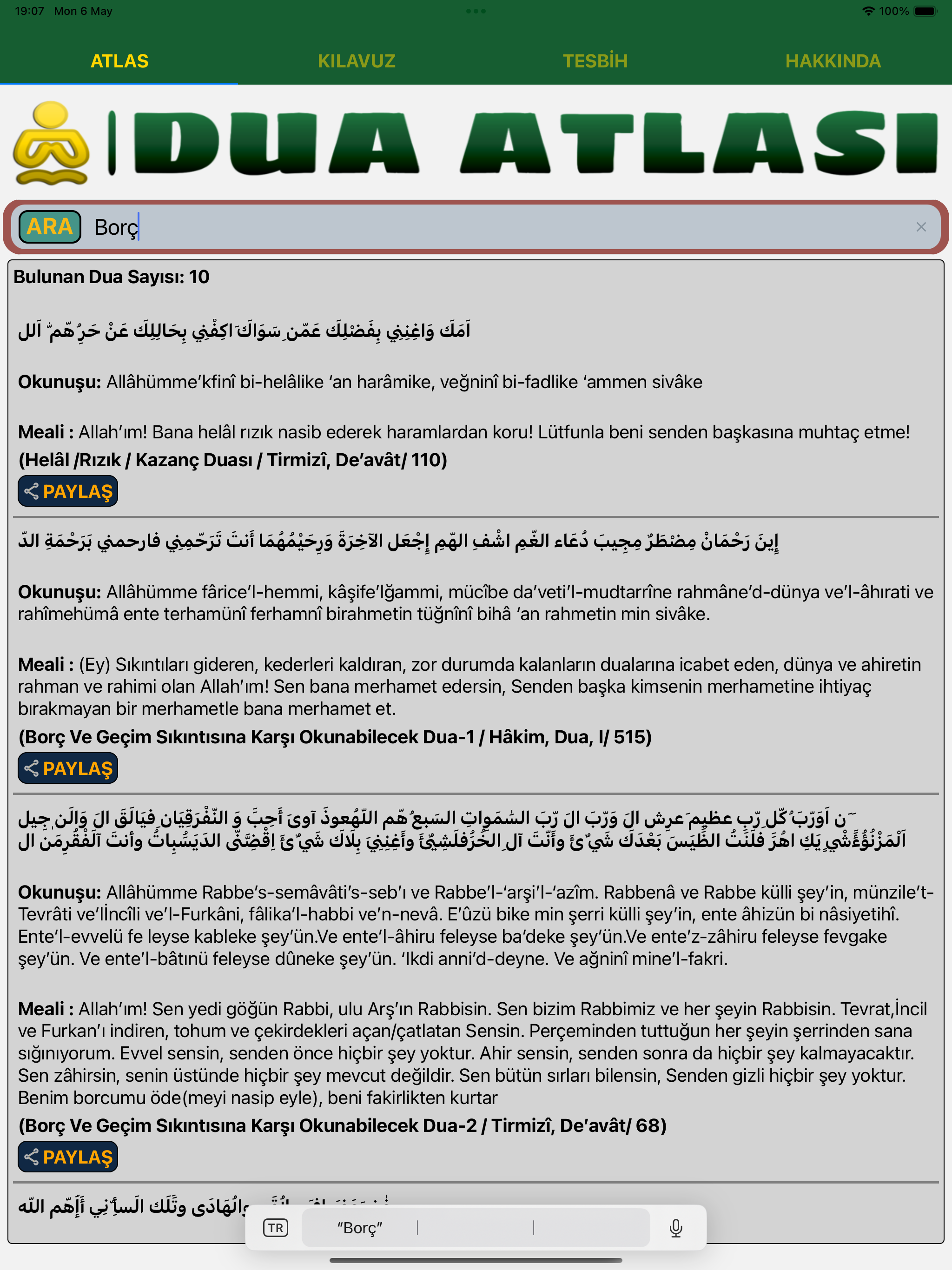 Dua Atlası