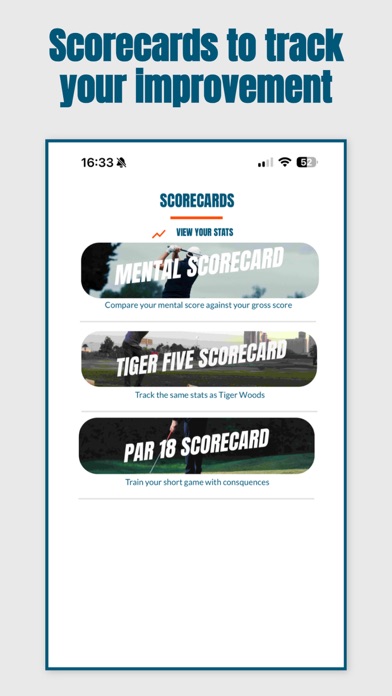 Mind Caddie, Golf Mental Game Screenshot