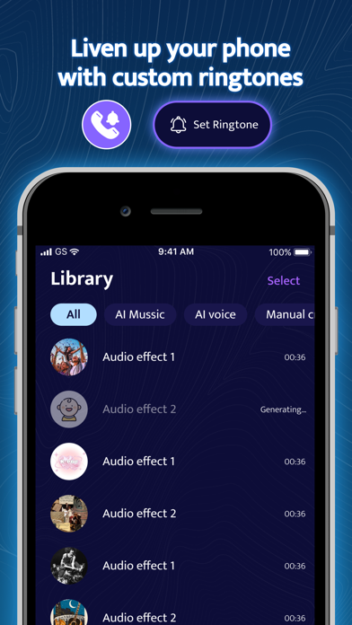 AI Music - Ringtone Maker Screenshot