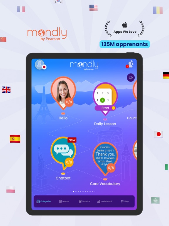 Screenshot #4 pour Mondly: Apprendre 33 langues