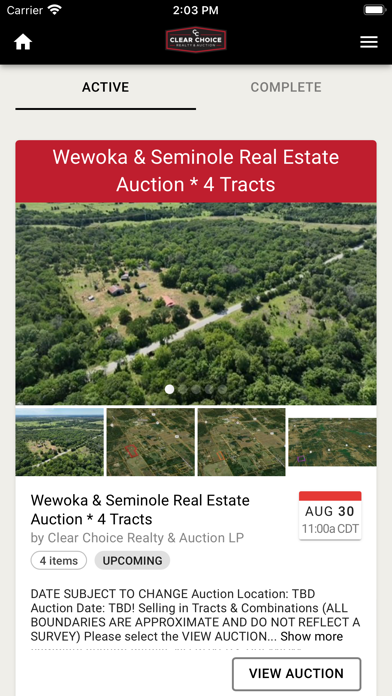 Clear Choice Realty & Auction Screenshot