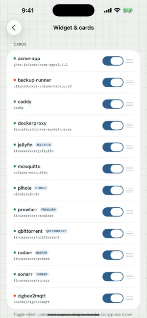 HomelabGlance screenshot 2
