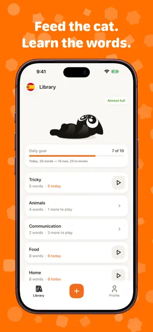 Mewmori: Vocabulary Flashcards screenshot 1
