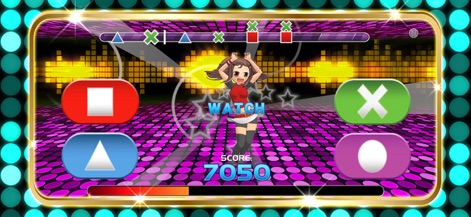 Caramella Girls Game - Engage in memory challenges with the 'WATCH' prompt and the clear upcoming sequence indicator to prepare for complex patterns.