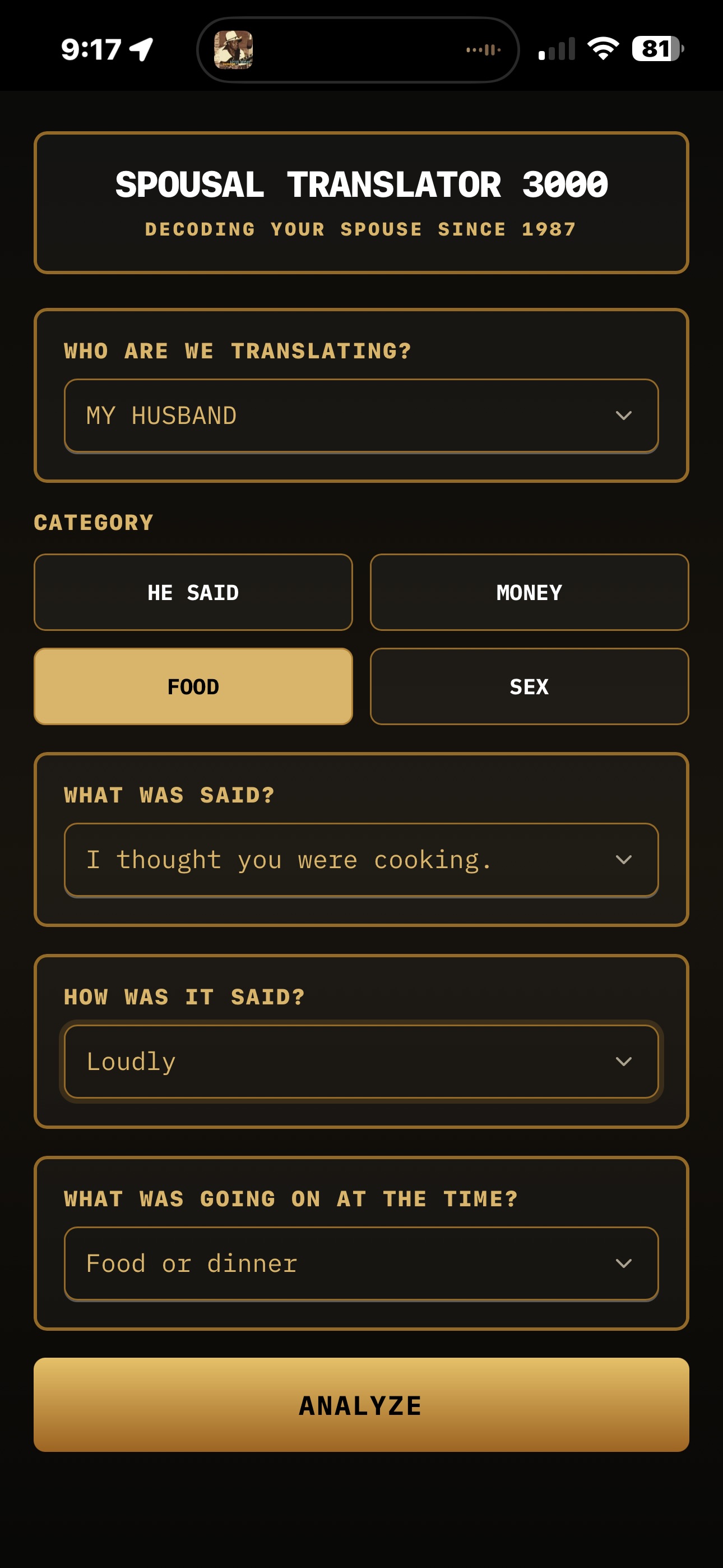 Screenshot 6 of Spousal Translator 3000