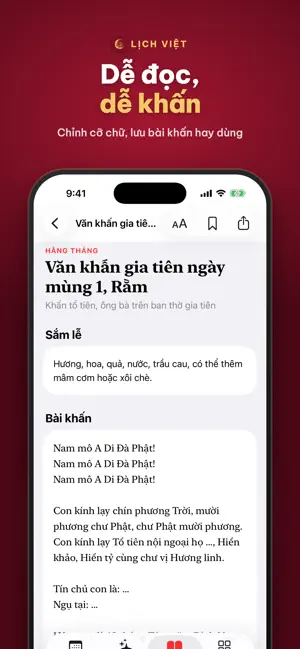 Lịch Việt - Lịch Âm Vạn Niên screenshot 3