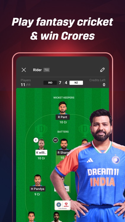 Dream11: Fantasy Cricket App screenshot-0