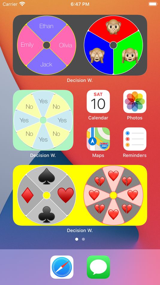 Decision Widget - 6.0 - (iOS)