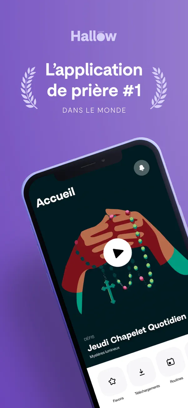 Screenshot #1 pour Hallow: Prière & Méditation