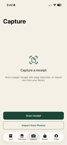 Receipt Locker iPhone screenshot