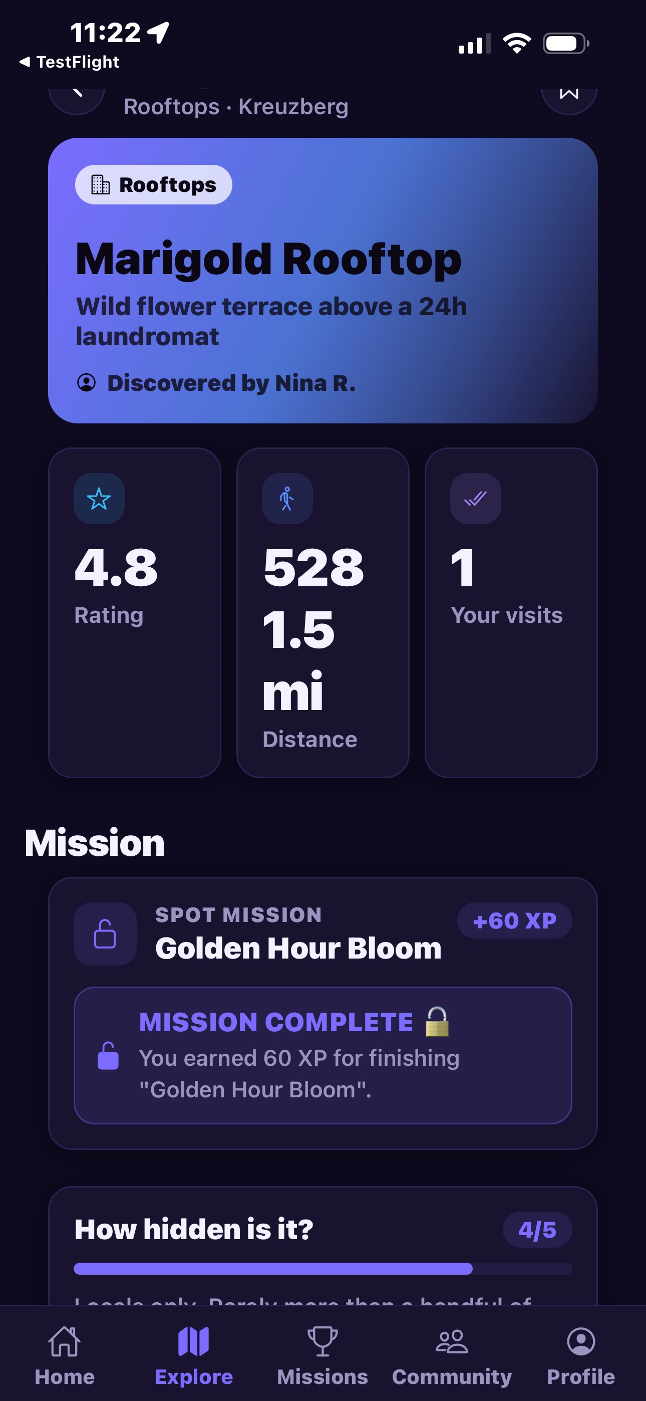 Screenshot 1 of Secret Spots Finder