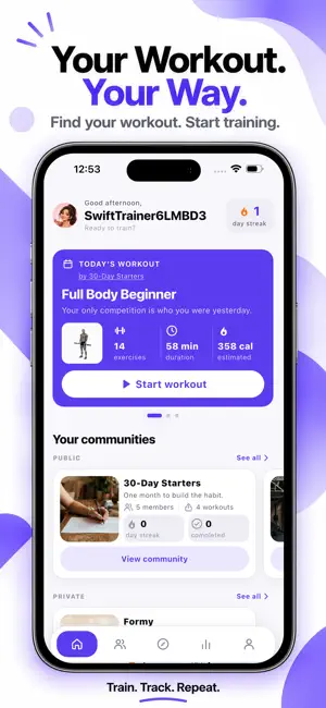 WorkoutGo: Fitness Community screenshot 1