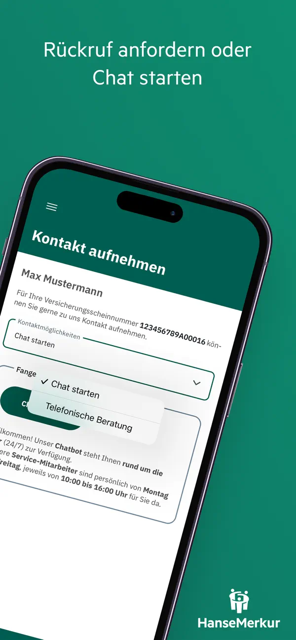 Screenshot #3 pour HanseMerkur ServiceApp