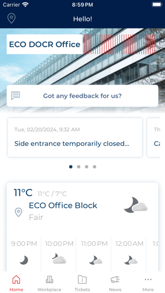 Apleona Workplaces Screenshot