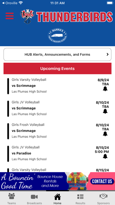 Las Plumas Athletics Screenshot