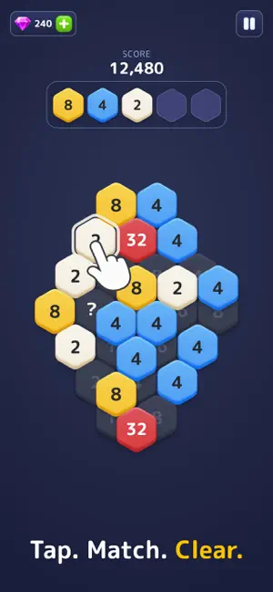 Number Stack - Clear Hexa screenshot 3