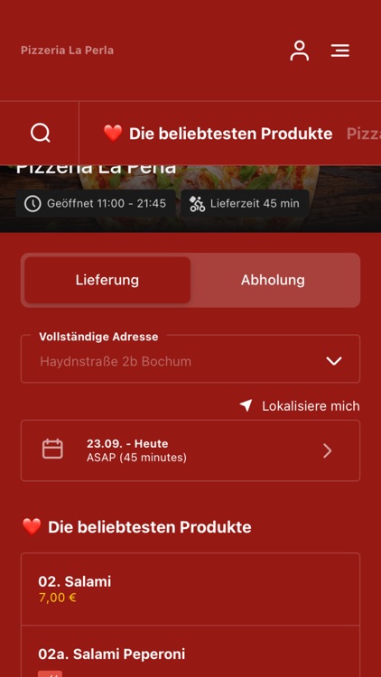 Pizzeria La Perla Bochum