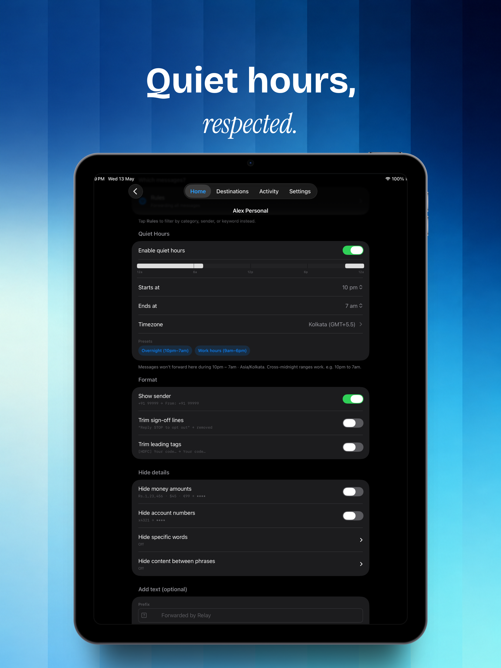 Relay: SMS Forwarding