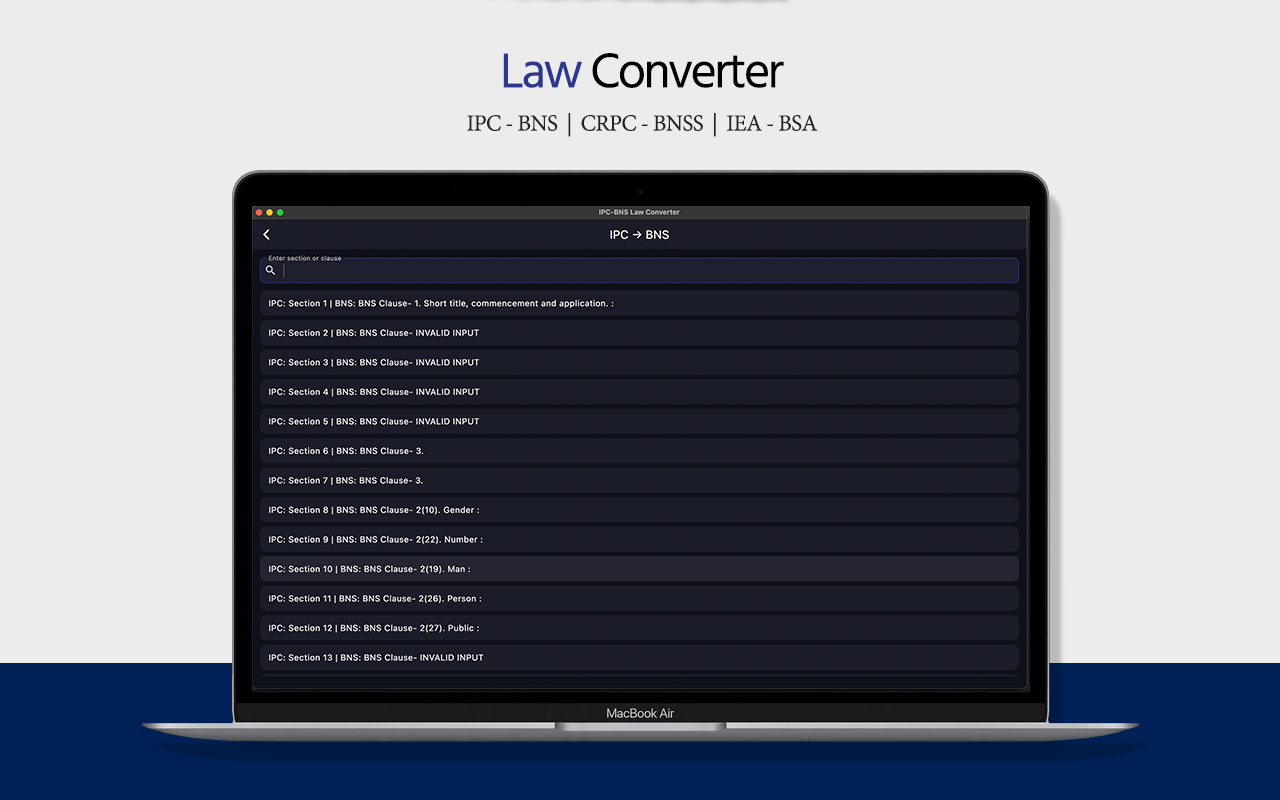 IPC-BNS Law Converter