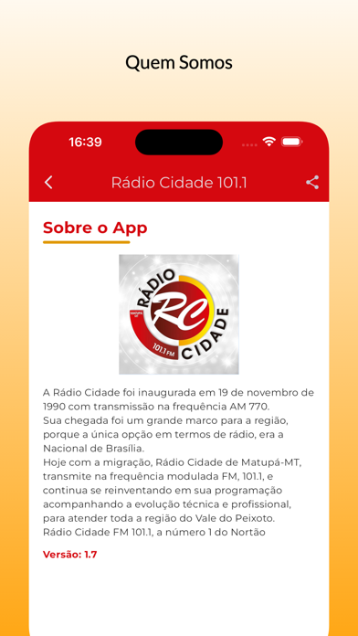 Rádio Cidade 101.1 - Matupá/MT Screenshot