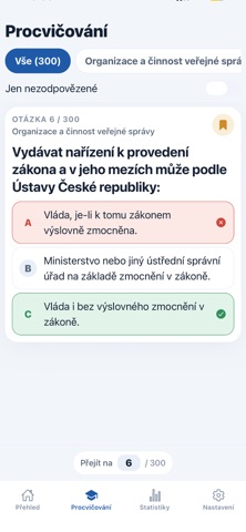 Úřednická zkouška 2026 Pro skärmbild 2